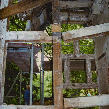 Abriss des Kutschen- und Pferdestalls