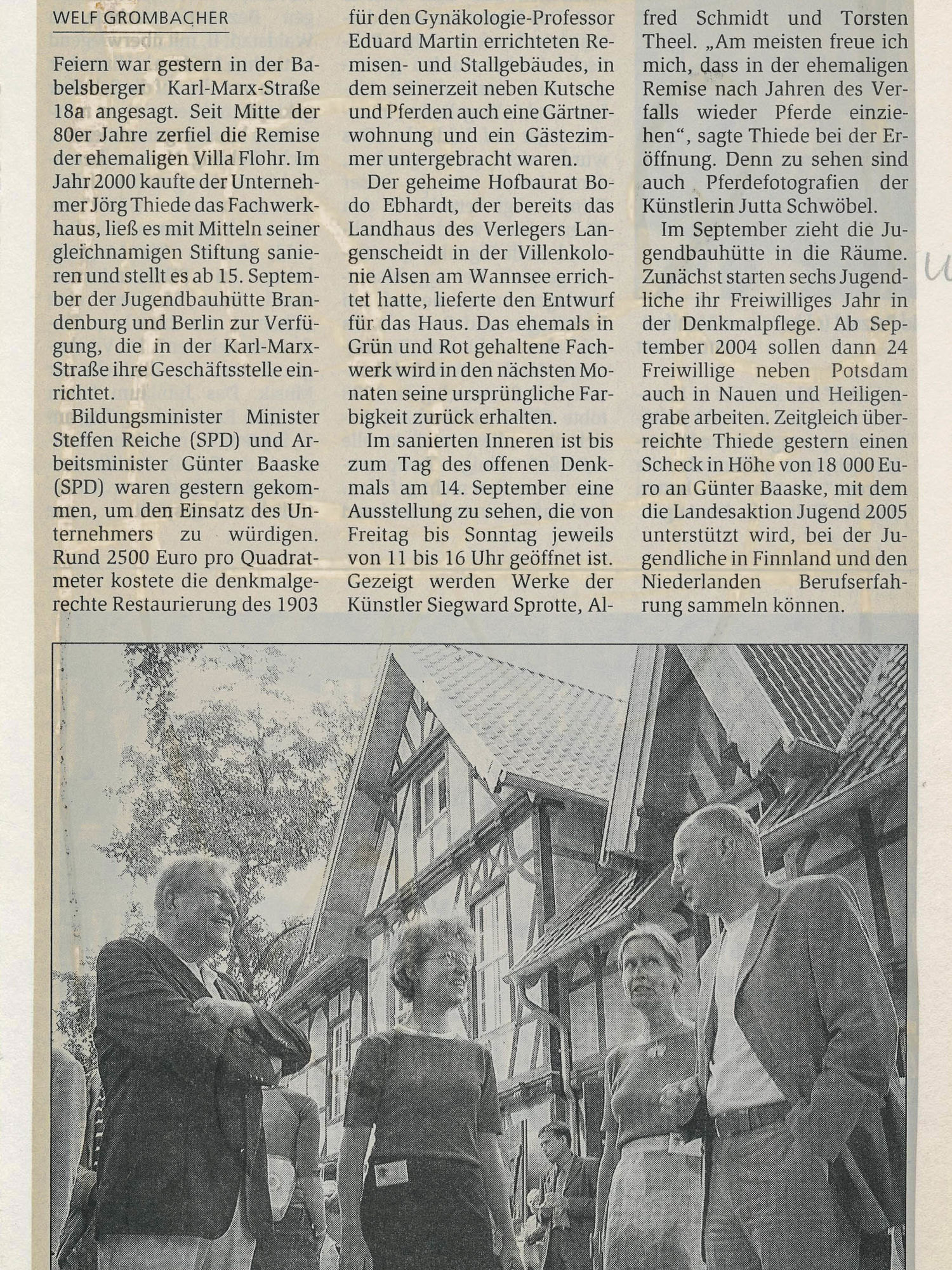 Märkische Allgemeine Zeitung - 16.08.2003