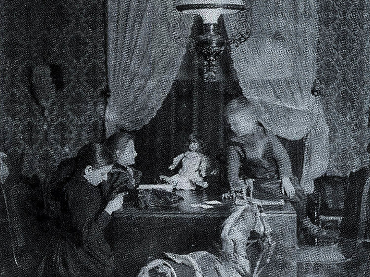 Das Kinderzimmer mit den Geschwistern Saltzmann 1895