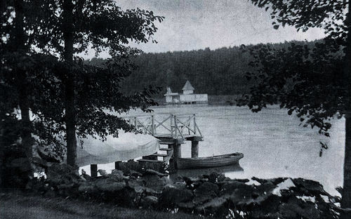 Griebnitzsee mit Blick zur Badeanstalt 1898