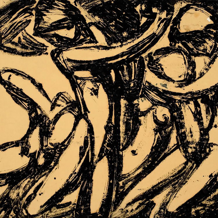 Junge Frauen, 1913, Schwarzmonotypie auf Transparentpapier, Kunstmuseum Ostdeutsche Galerie Regensburg